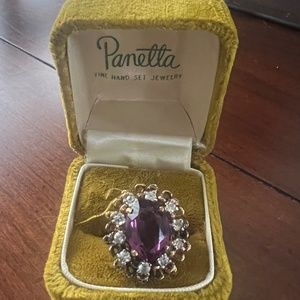 Beautiful, in original box, panetta cocktail ring